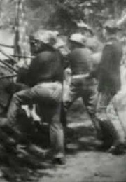 U.S. Troops and Red Cross in the Trenches Before Caloocan (1899)