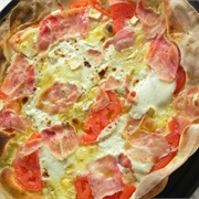 Brie and Ham Pizza