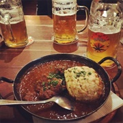 Austrian Goulash & Dumpling, Seven Stars Brewery, Vienna