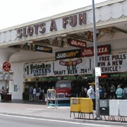 The Almost in the Sidewalk Craps Game at Slots-A-Fun