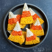 Candy Corn Rice Krispies Treats