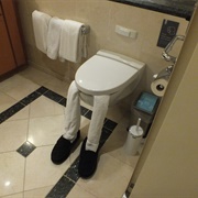 Cabin Steward Towel Art