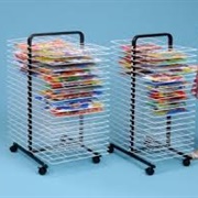 Letting Your Masterpise Dry off on the Art Rack