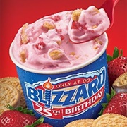 Strawberry Golden Oreo Blizzard