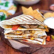 Mushroom and Chilli Quesadilla