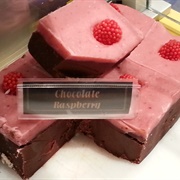 Chocolate Covered Raspberry Fudge