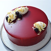 Cherry Lemon Violet Cake