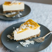 Raw Coconut, Macadamia & Mango Cheesecake