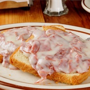 Chipped Creamed Beef on Toast