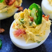 Jalepeno Bacon Deviled Eggs