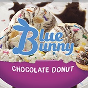 Blue Bunny Chocolate Donut