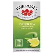 Five Roses Lemon & Lime Green Tea