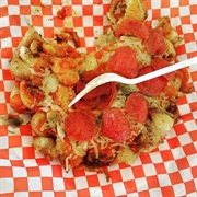 Green Chilli Pepper Pizza Funnel Cake