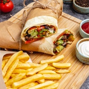 Beef and Tomato Burrito