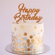 Golden and Silver Cake