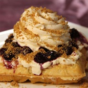 Blueberry Cheesecake Waffles