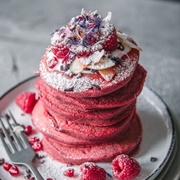 Red Velvet Pancakes