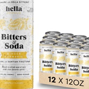 Hella Cocktail Co. Bitters &amp; Soda Ginger Turmeric