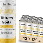 Hella Cocktail Co. Bitters & Soda Ginger Turmeric