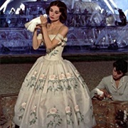 Audrey Hepburn's  Subtle Pale Flower Dress- Funny Face