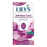 Lily's Birthday Cake White Chocolate Style Bar