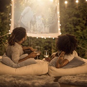Watch a Movie in the Backyard
