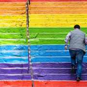 Rainbow Staircase, Istanbul, Turkey