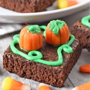 Pumpkin Patch Halloween Brownies