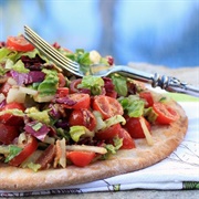 Avocado Salad Pizza