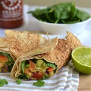 Avocado Shrimp Wrap
