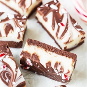 Chocolate Covered Peppermint Fudge