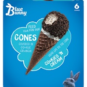 Blue Bunny Cookies N&#39; Cream Cone
