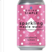 Drink Simple Sparkling Maple Water Raspberry Lemon