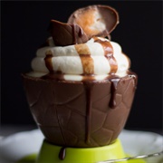 No Bake Easter Cheesecake in Easter Egg Bowls