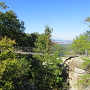 Crossed a Swing Bridge