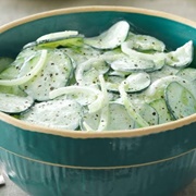Sour Cream Cucumbers