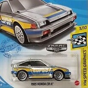 GTD21	90	1985 Honda CR-X (2nd Color - Zamac)	HW Speed Graphics 			 			Walmart Exclusive