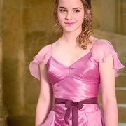 Emma Watson's Pink Is Sweet as Spring Dress in Harry Potter Series