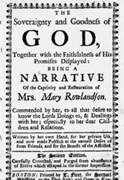 The Soveraignty and Goodness of God (Mary Rowlandson)