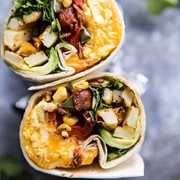 Avocado Basil Burrito