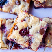 Cherry Chocolate Chip Blondies