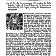 The World's First Copyright Legislation, Britain 1710