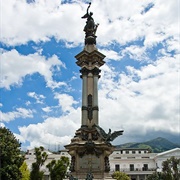 Independence Monument, Plaza Grande, Quito, Ecuador