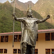 Inca Sculpture, Aguas Calientes, Peru