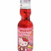 Hello Kitty Ramune Strawberry Soda