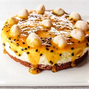 Passion Fruit and Lychee Cheesecake