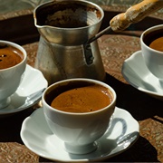 Turkish Coffee in Izmir, Turkey