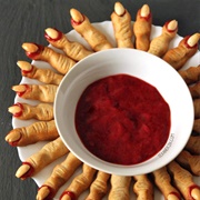 Bloody Witch Finger Cookies