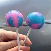 Cotton Candy Lollipops