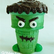 Frankenstein Cake Cone